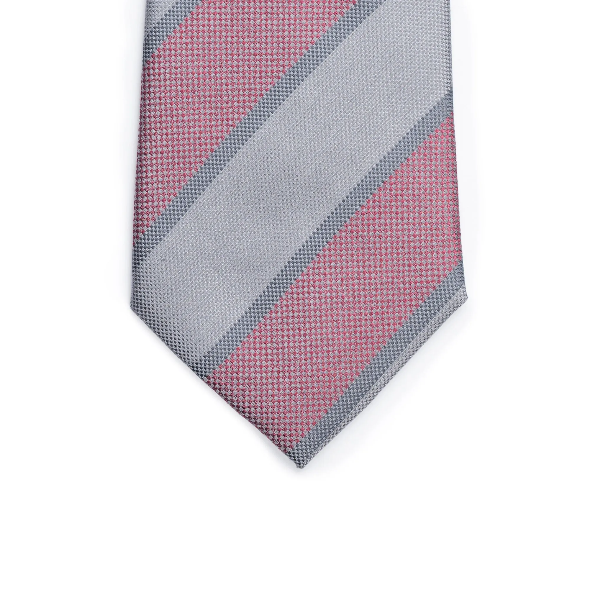 Grey Striped Tie