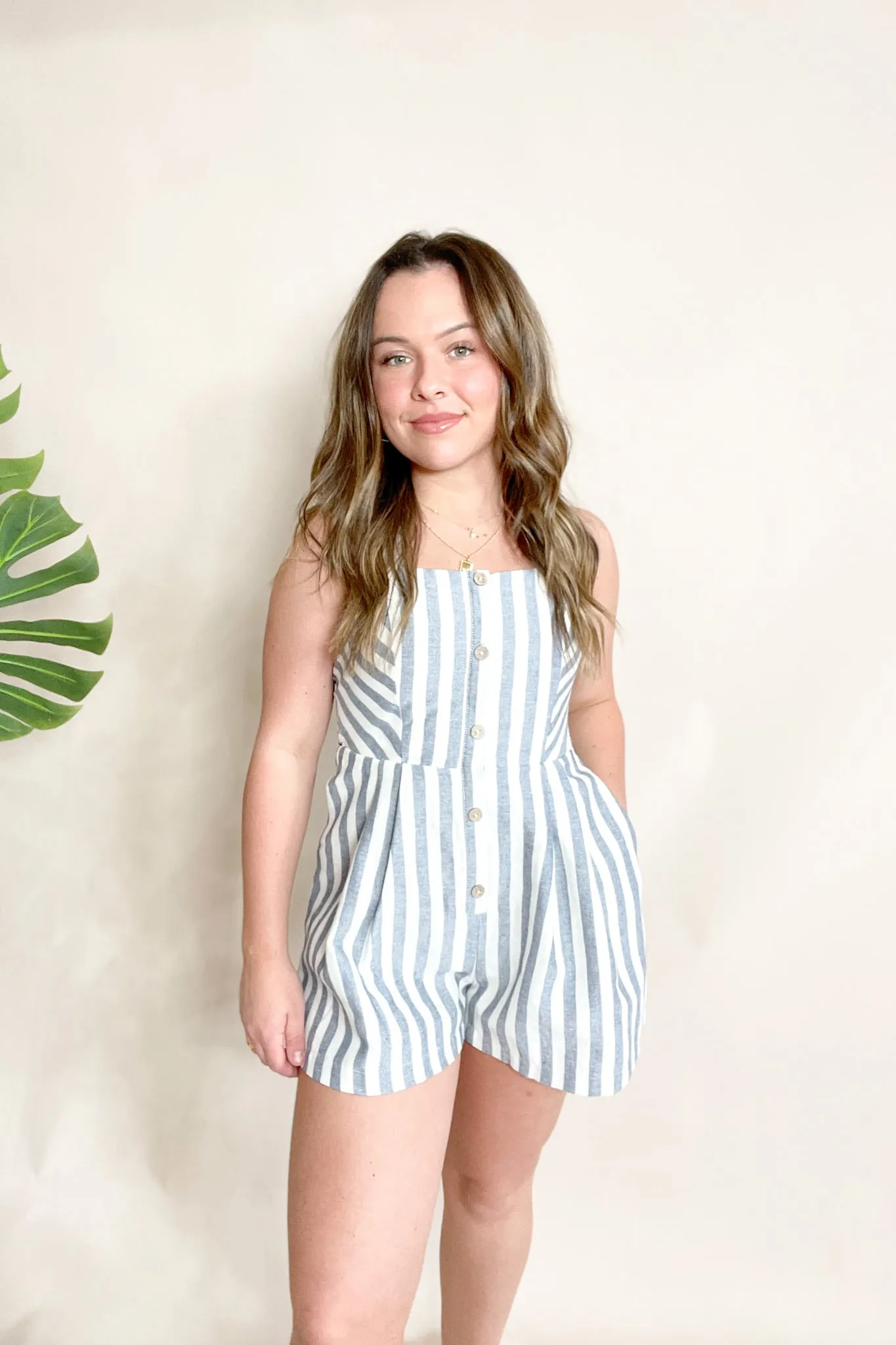 Hannah Striped Romper