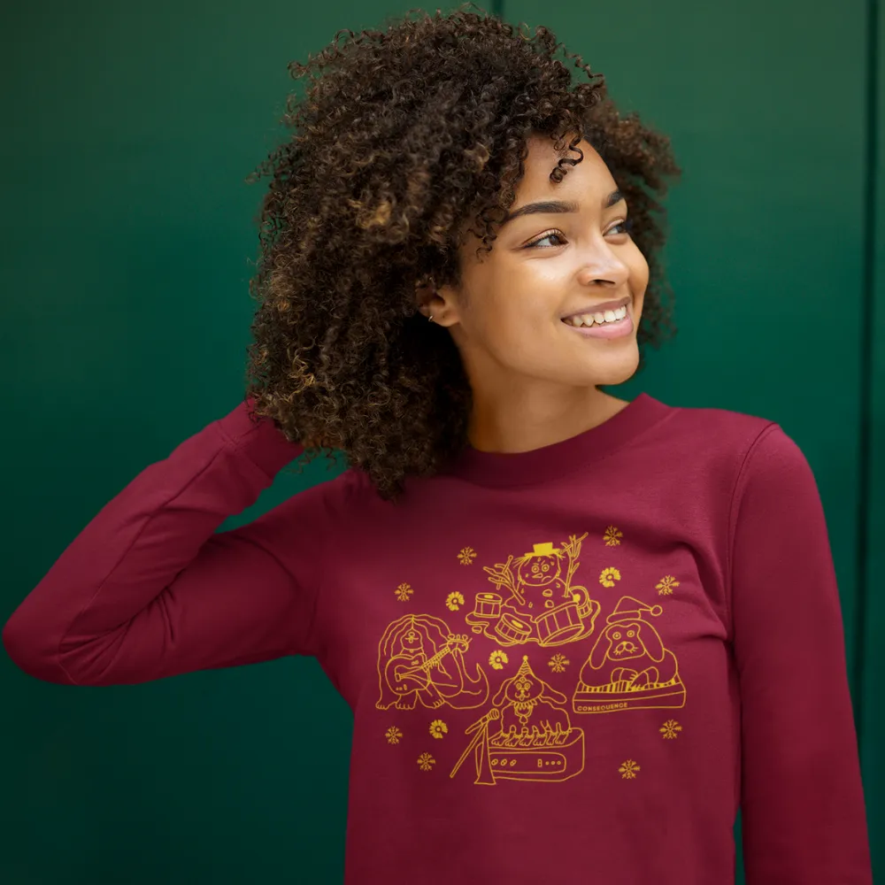 Holiday Sweater Maroon