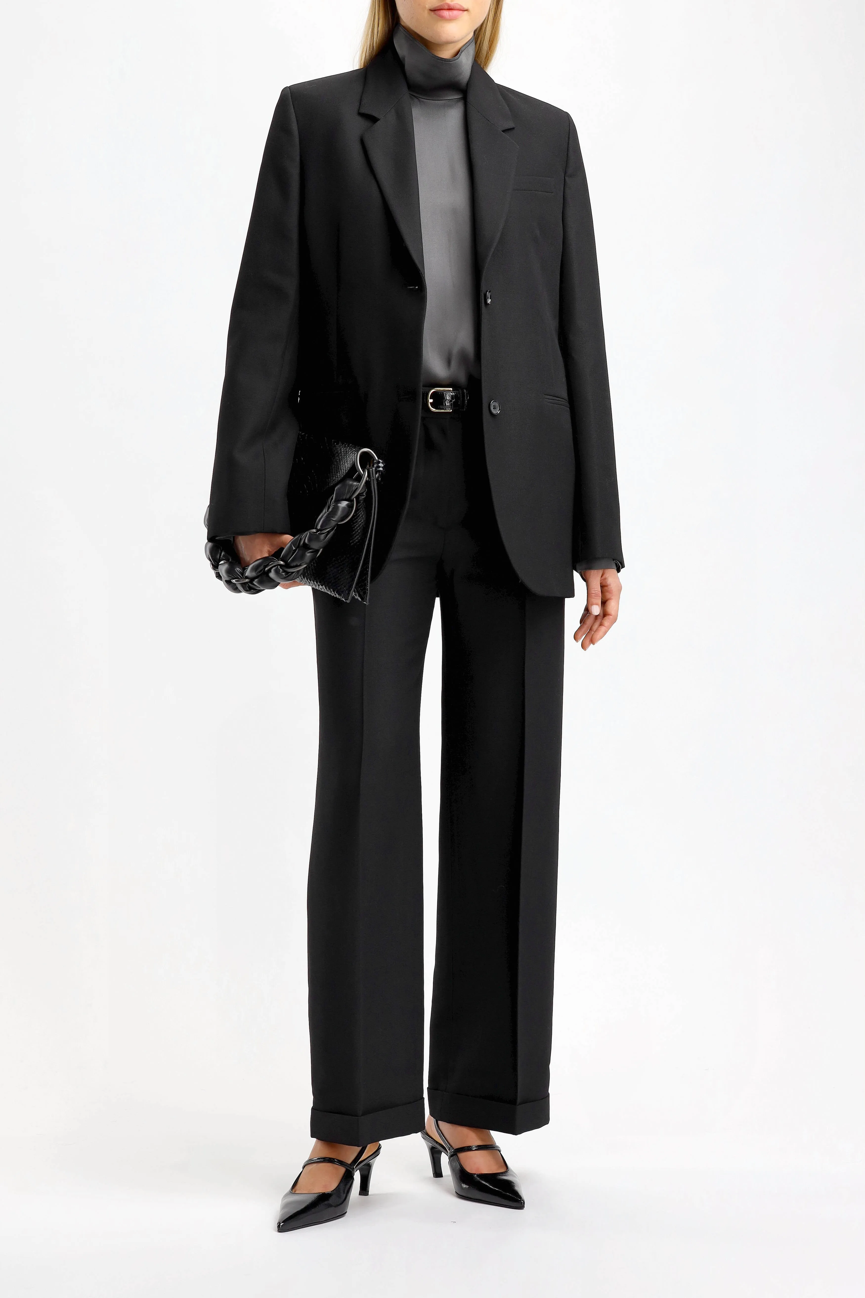 Hose Tailored Suit in Schwarz