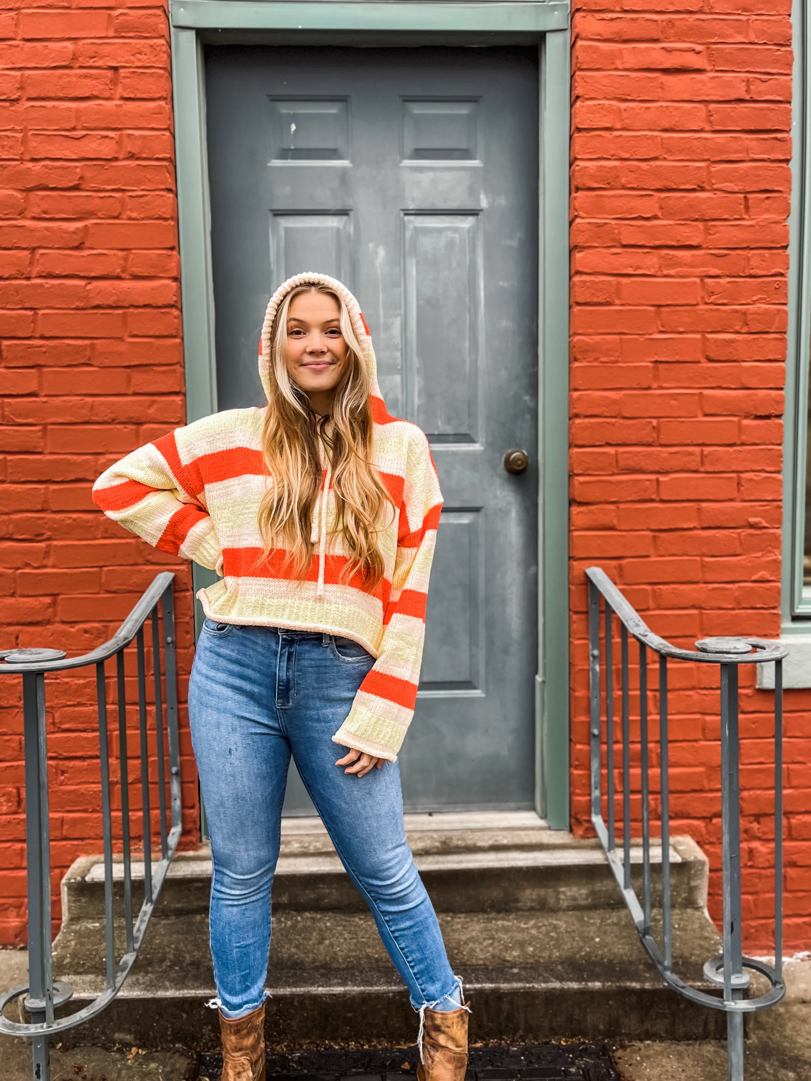 Lemon Drop Cropped Hoodie