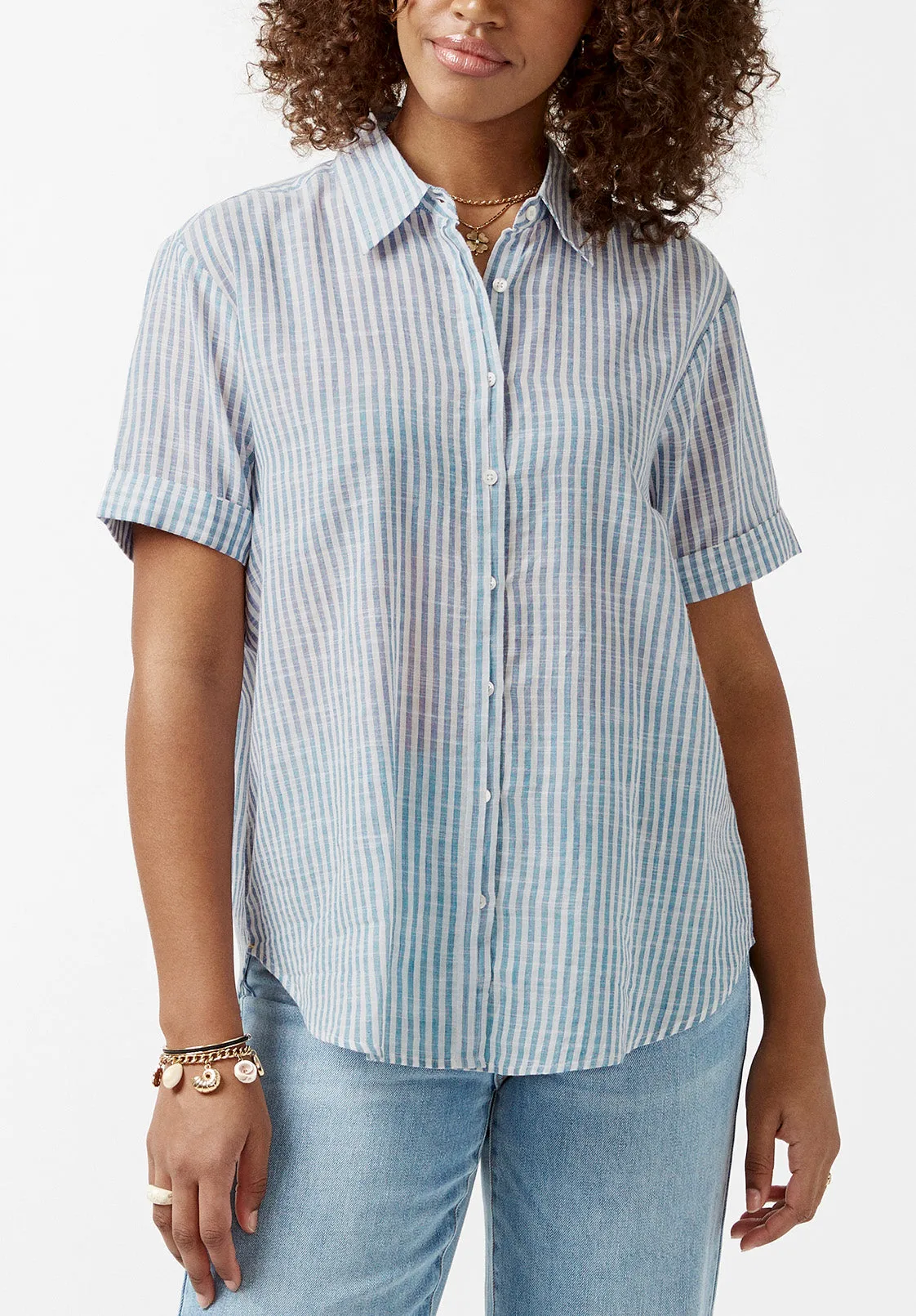 Leonora Striped Women’s Blouse - WT0032S