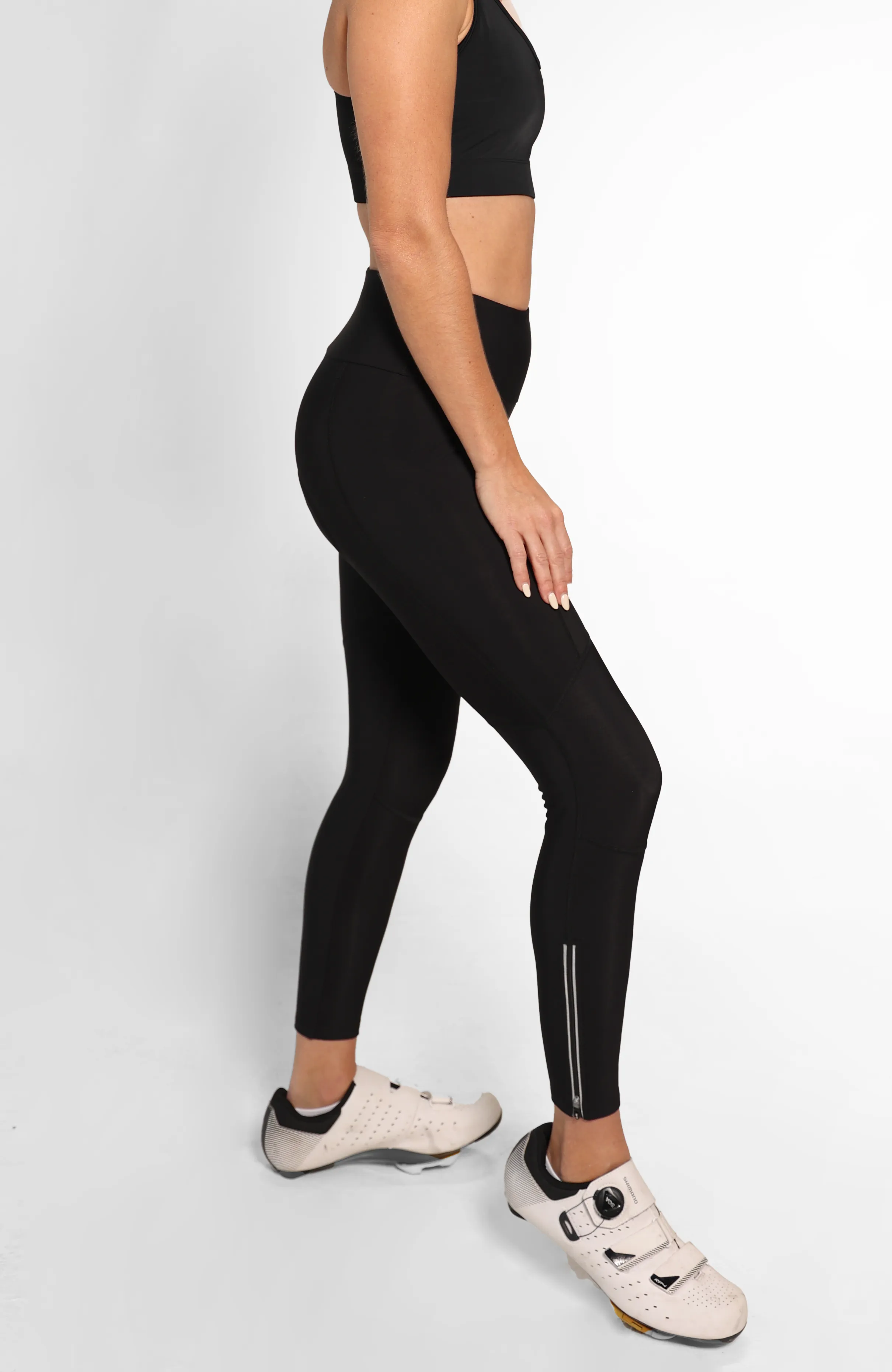 Little Black Thermal Cycling Tights