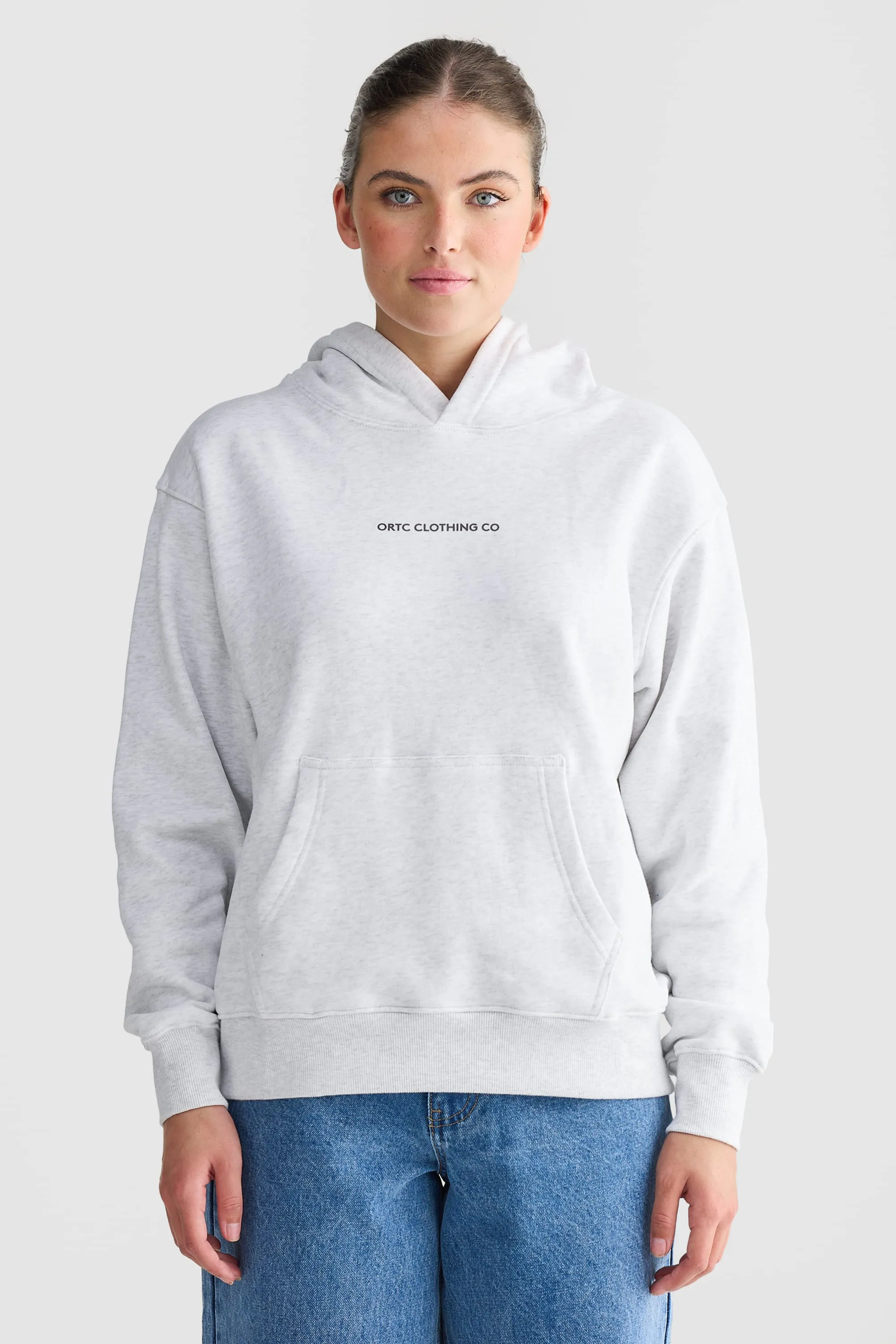 Logo Hoodie White Marle