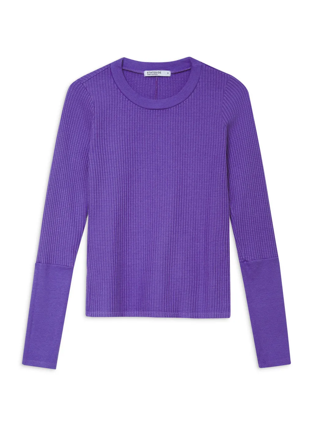 Luxe Thermal Long Sleeve Scoop Neck in Iris