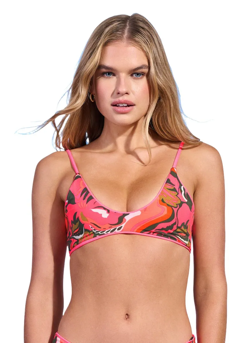 Maaji Coral Lava Liberty Sporty Bralette Bikini Top