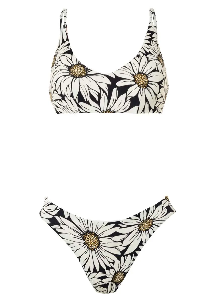 Maaji Daisy Floral Blush Sporty Bralette Bikini Top