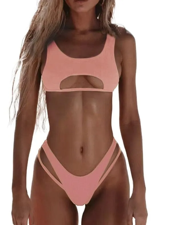 Micro High Cut Stylish Beachwear Set