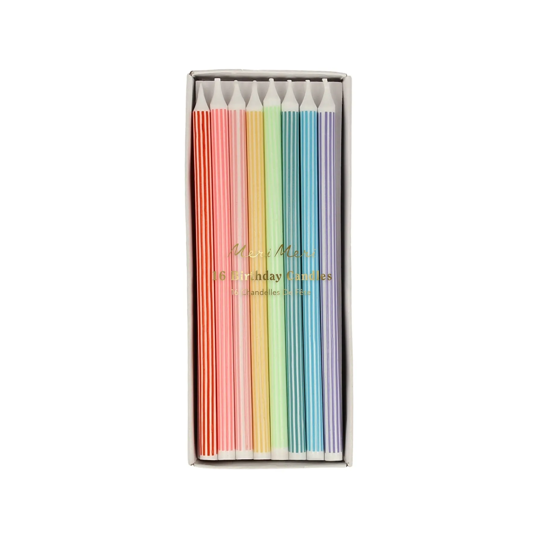 Mixed Striped Candles