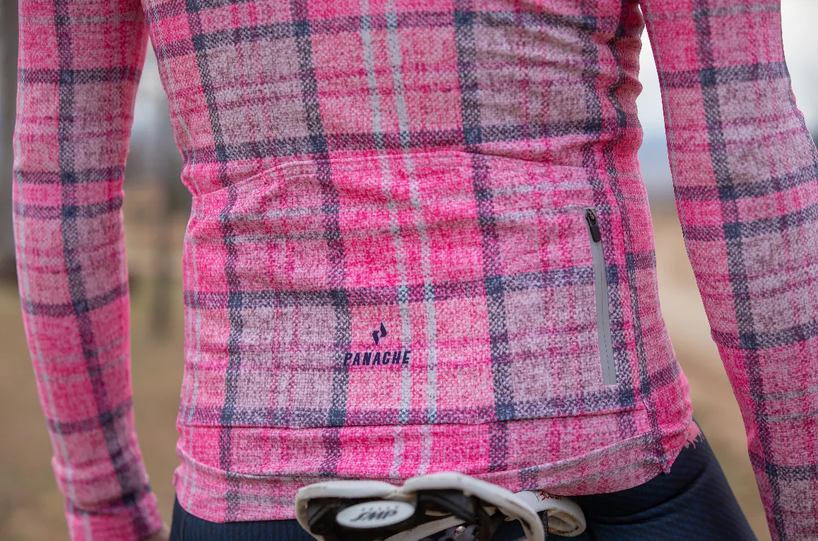 M's Pro THERMAL LS Jersey - Flannel Pink Print