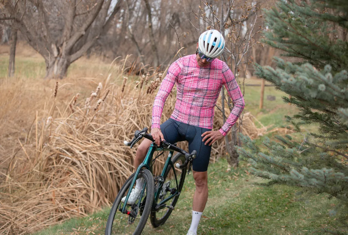 M's Pro THERMAL LS Jersey - Flannel Pink Print