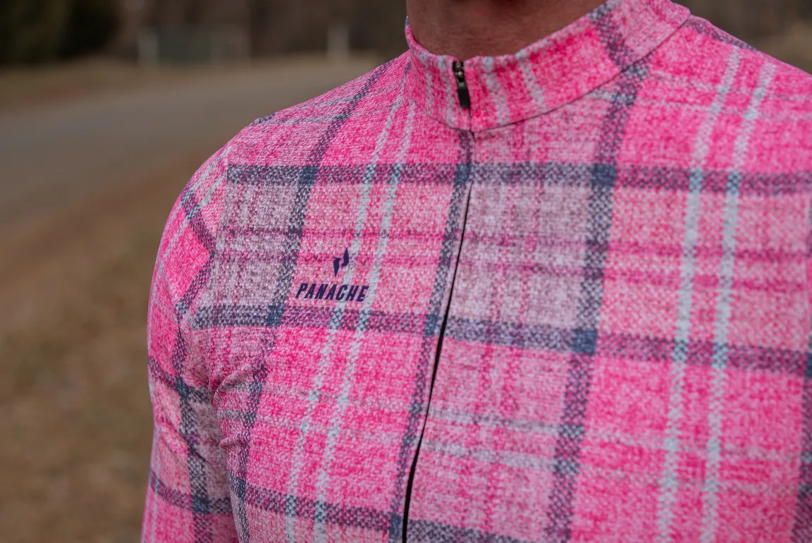 M's Pro THERMAL LS Jersey - Flannel Pink Print