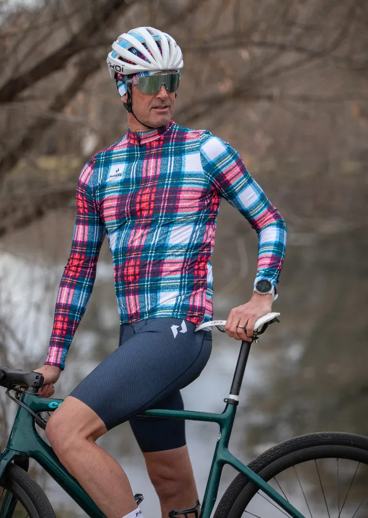 M's Pro THERMAL LS Jersey - Plaid Red