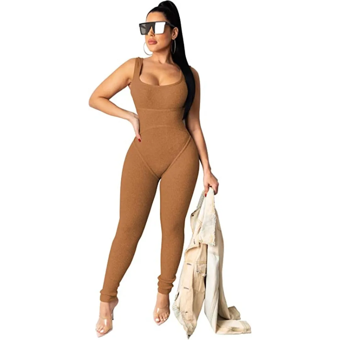 Nyra Ribbed Sporty Jumpsuit