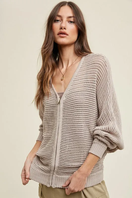 Oversized Open-Knit Sweater