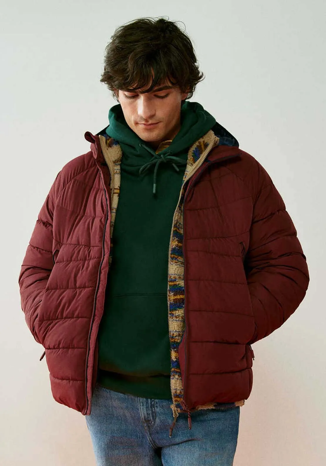 Padded thermal jacket - Wine