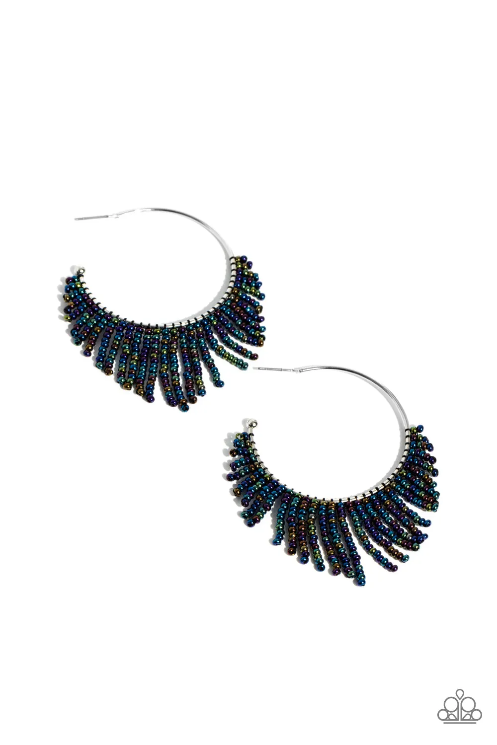 Paparazzi Tailored Tassel Multi Post Earrings