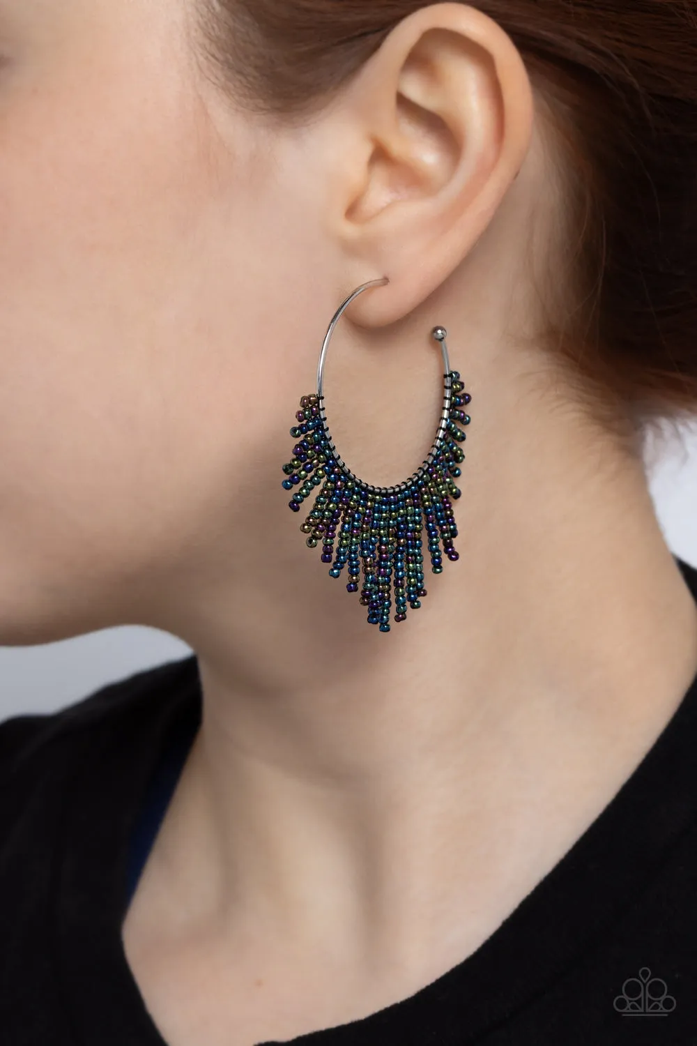 Paparazzi Tailored Tassel Multi Post Earrings