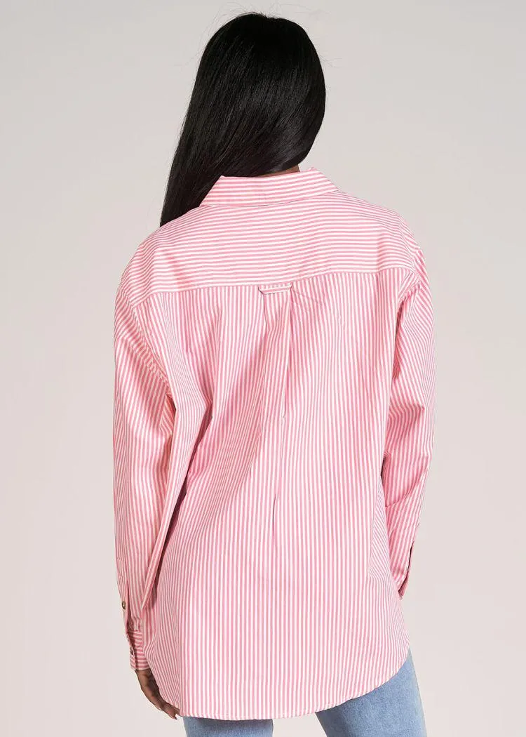 Pinky Striped Blouse