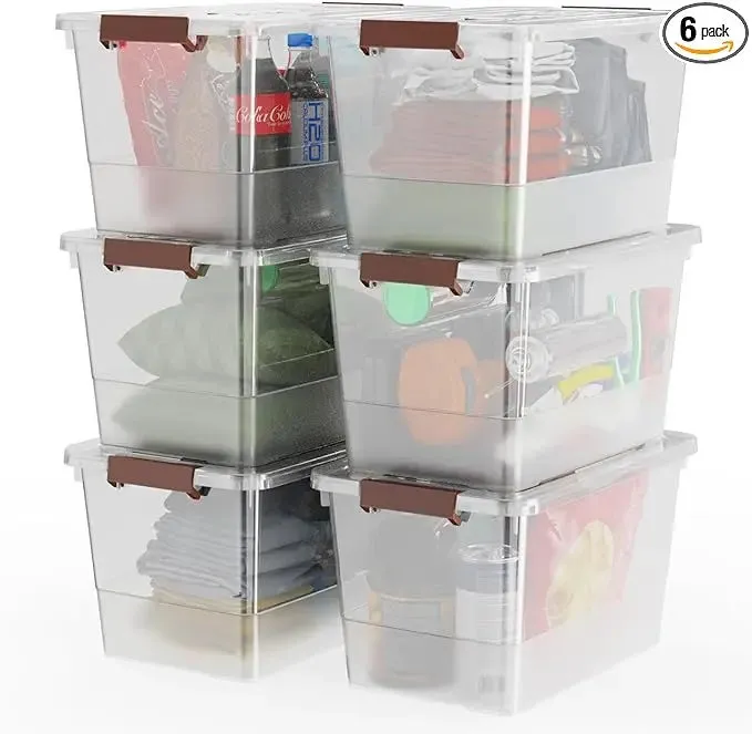 Plastic Clear Stackable  Storage Bin