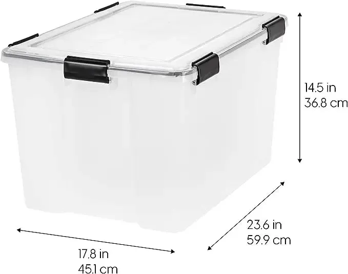 Plastic Clear Stackable  Storage Bin