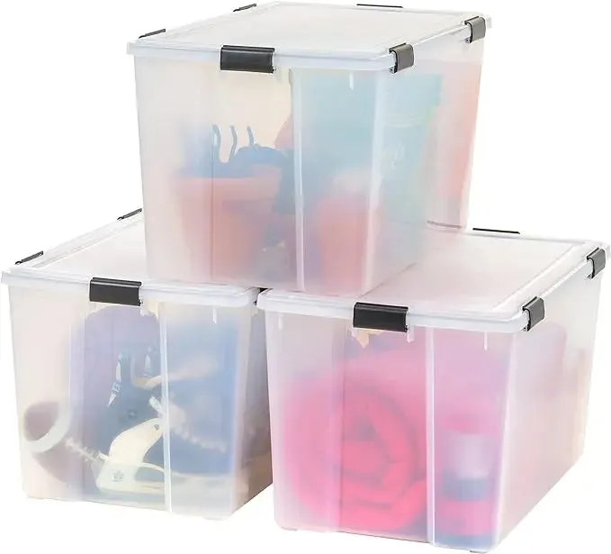 Plastic Clear Stackable  Storage Bin