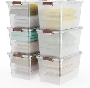 Plastic Clear Stackable  Storage Bin