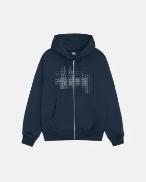 REFRACTED ZIP HOODIE