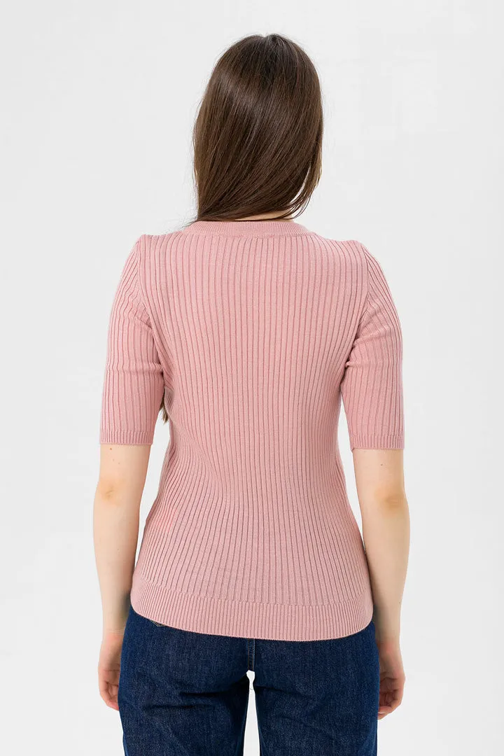 RIB KNIT SWEATER