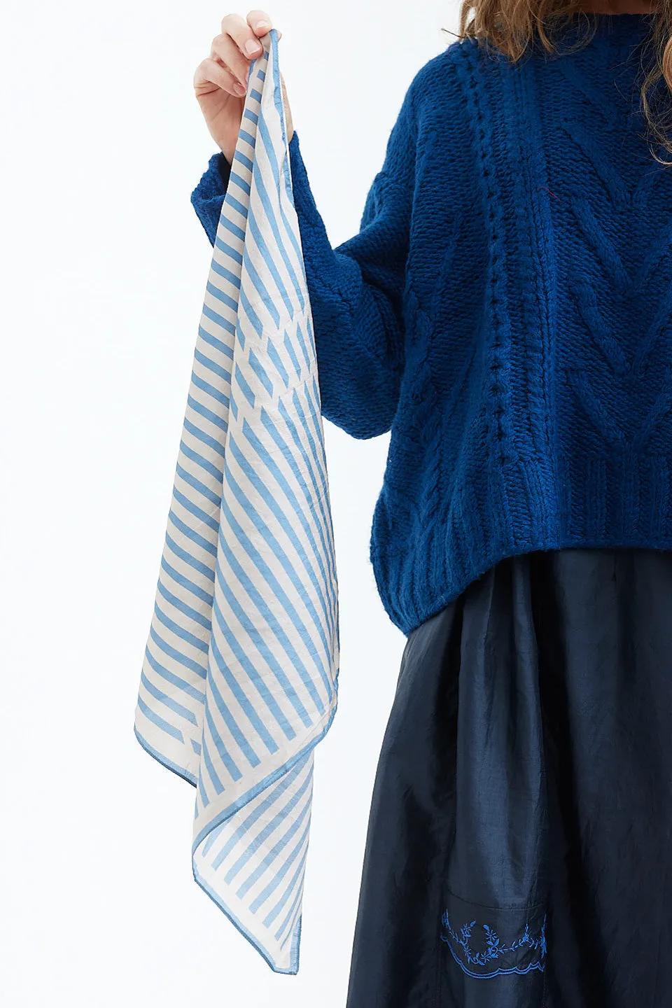 Runaway Bicycle - Neckerchief Blue Striped