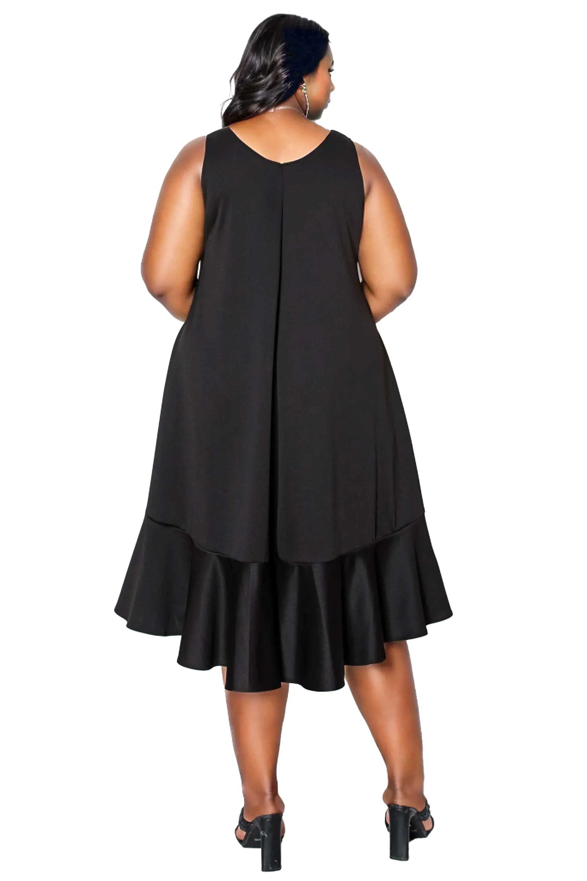 Simone Sleeveless Pocket Flare Dress