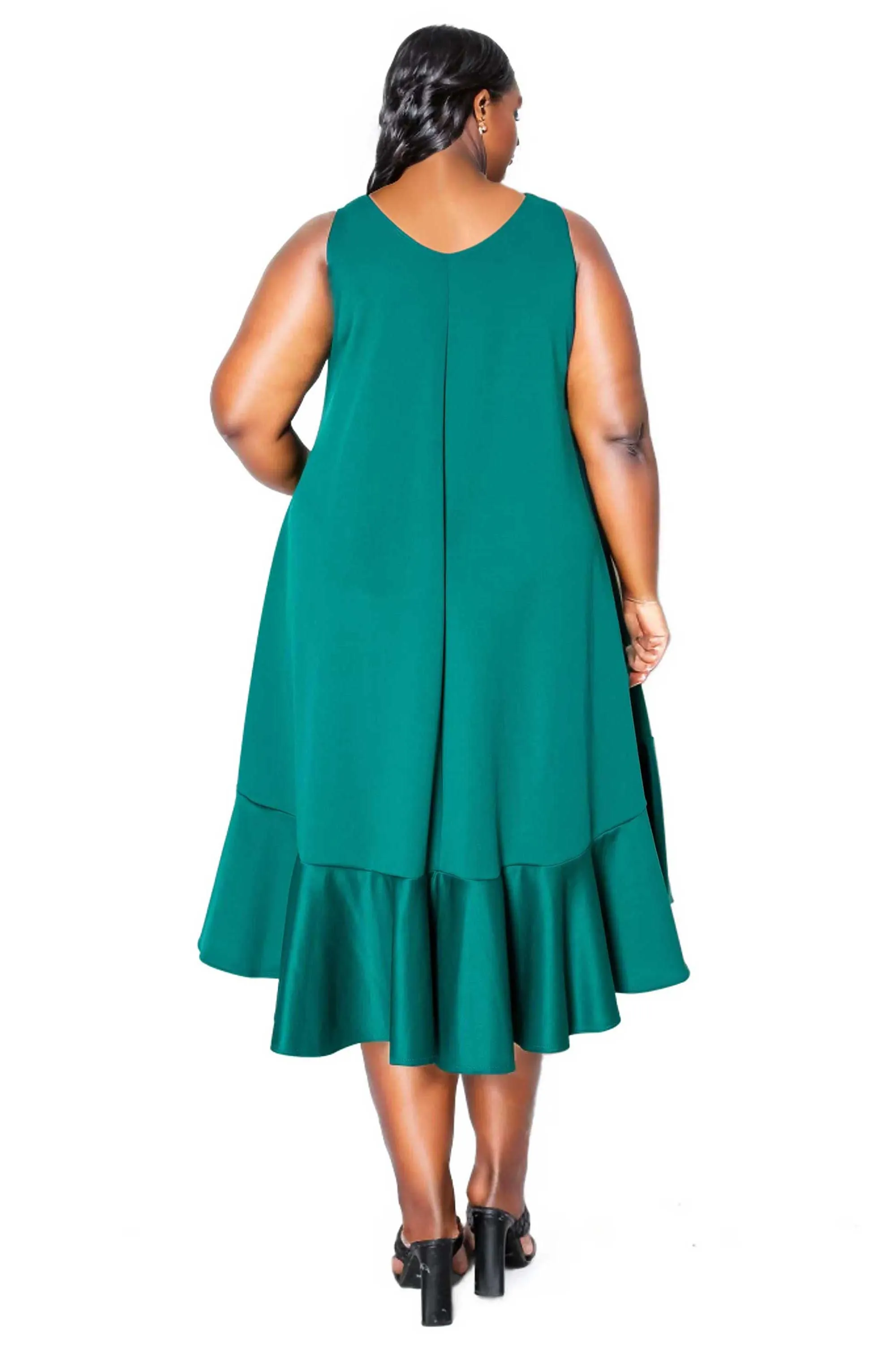 Simone Sleeveless Pocket Flare Dress