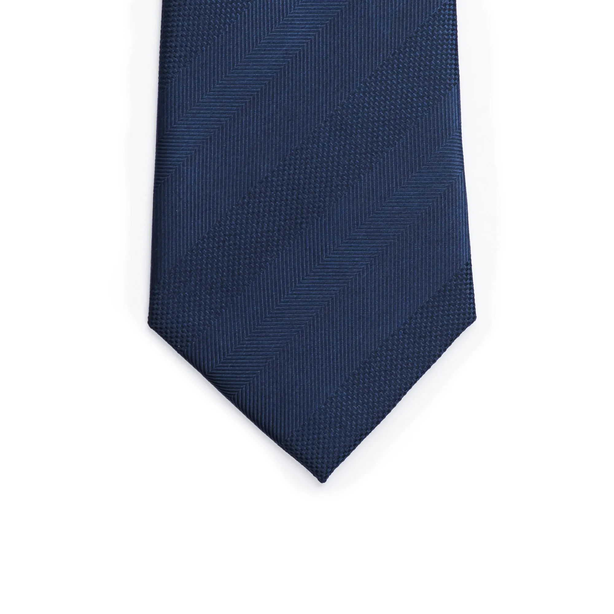 Sleek Navy Striped Tie