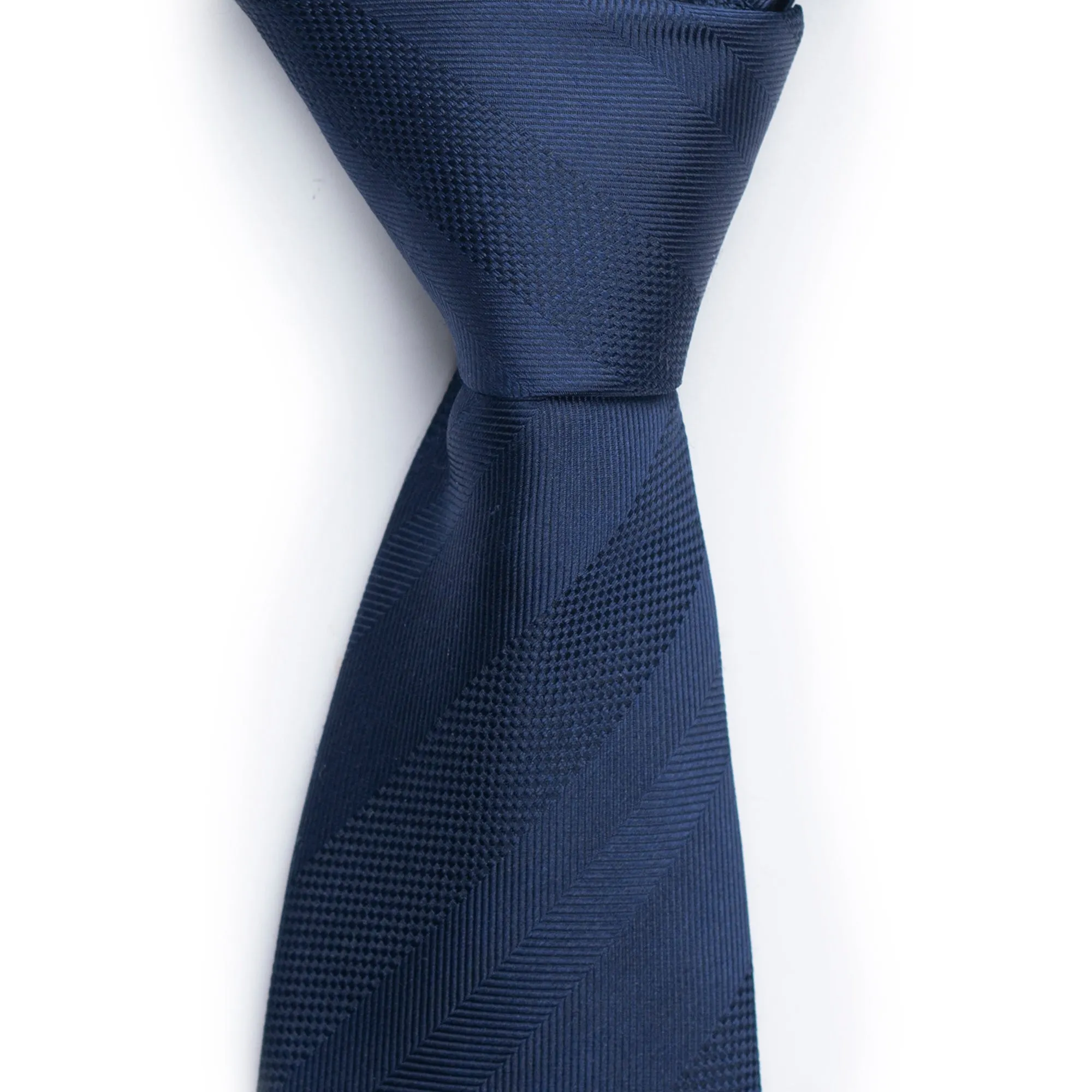 Sleek Navy Striped Tie