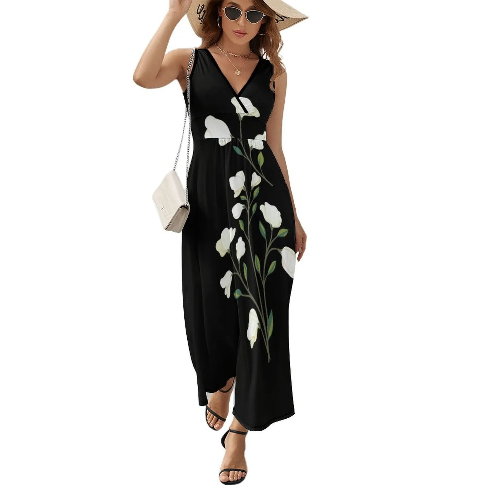 Sleeveless Long Dress (NZ028) Sleeveless dress