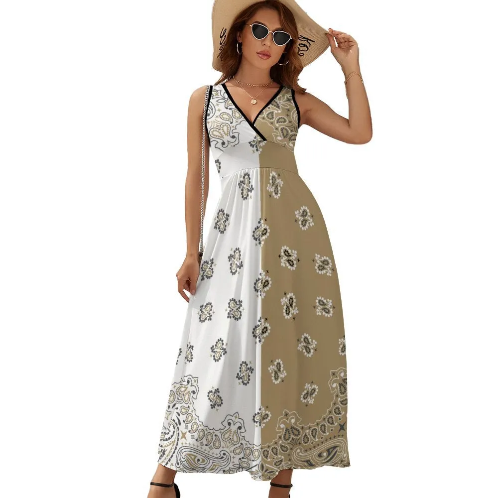 Sleeveless Long Dress (NZ028) Sleeveless dress