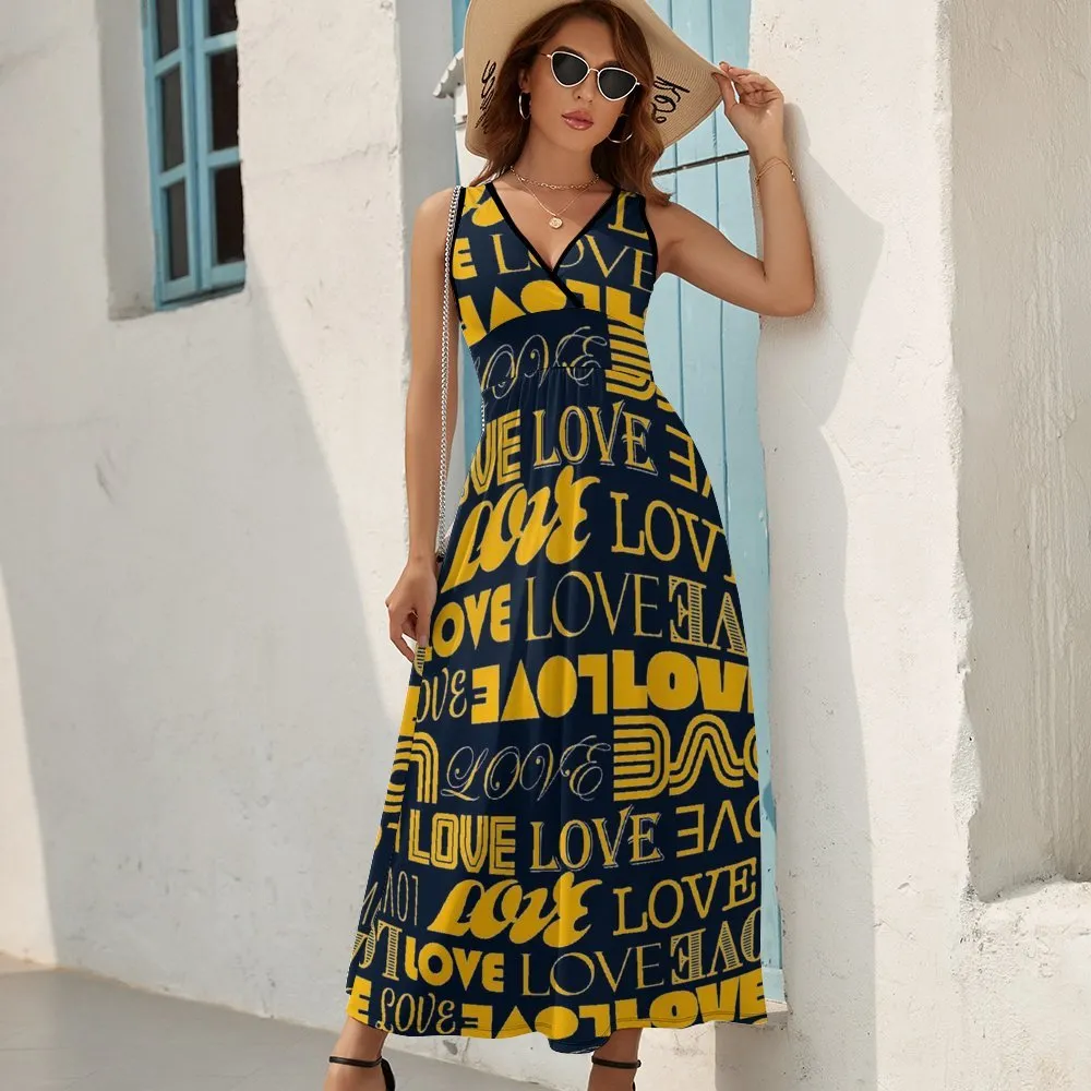 Sleeveless Long Dress (NZ028) Sleeveless dress