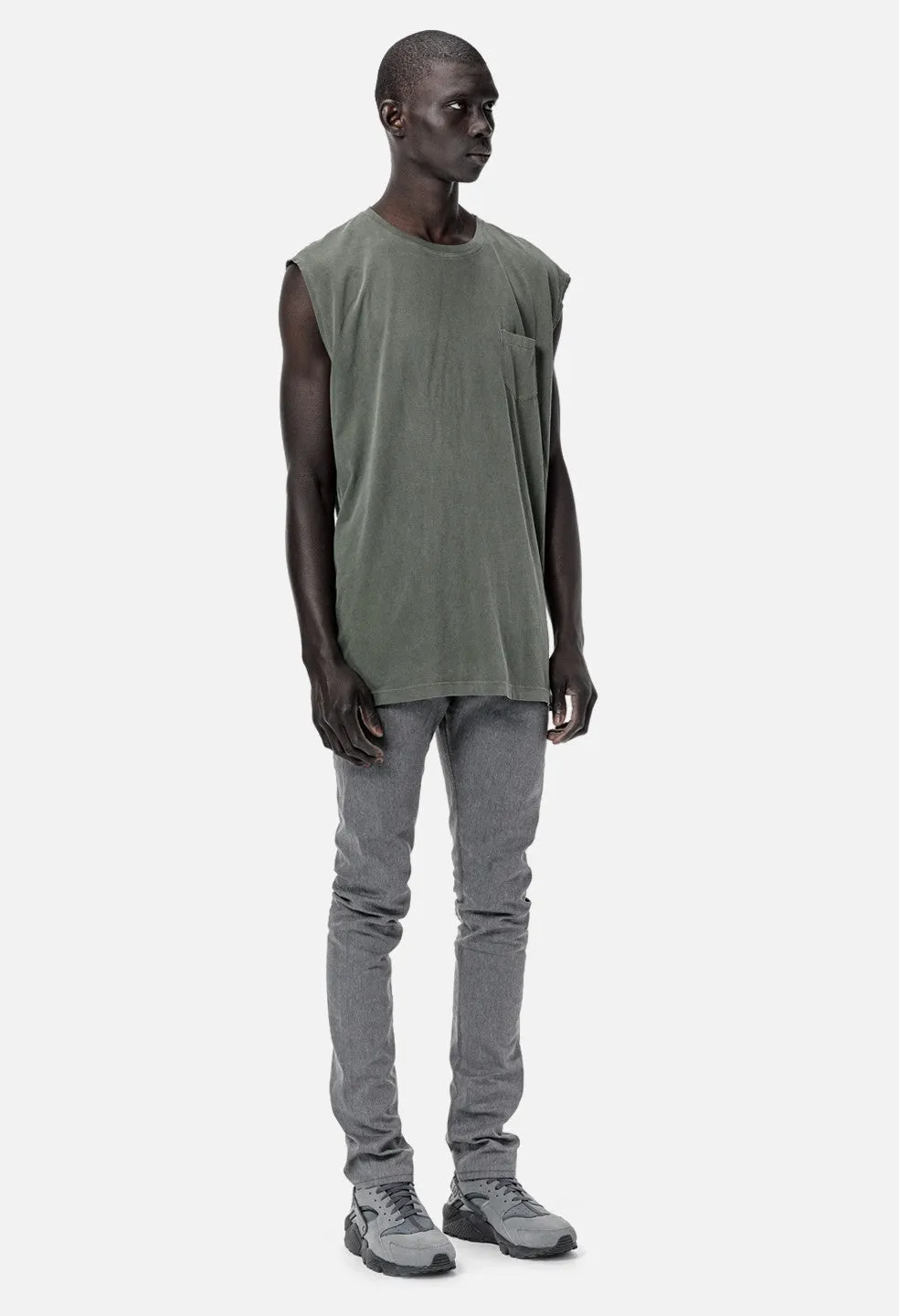 Sleeveless Pocket Tee / Olive