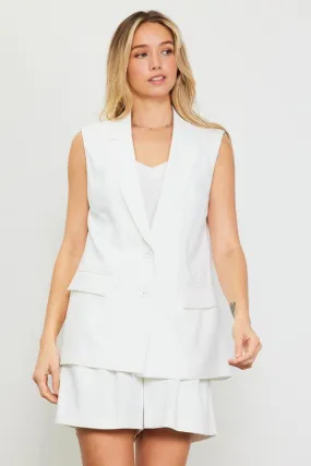 Sleeveless Tailored Vest