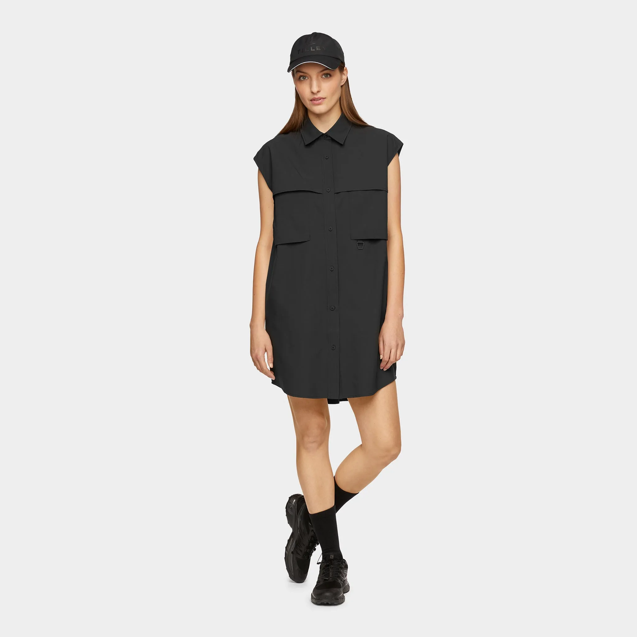 Sleeveless Tech Shield Dress