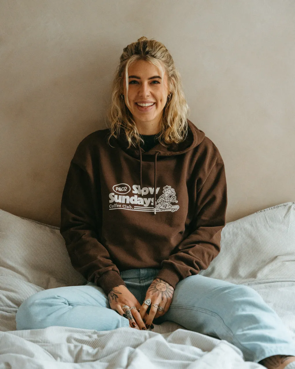 Slow Sundays Hoodie - Brown