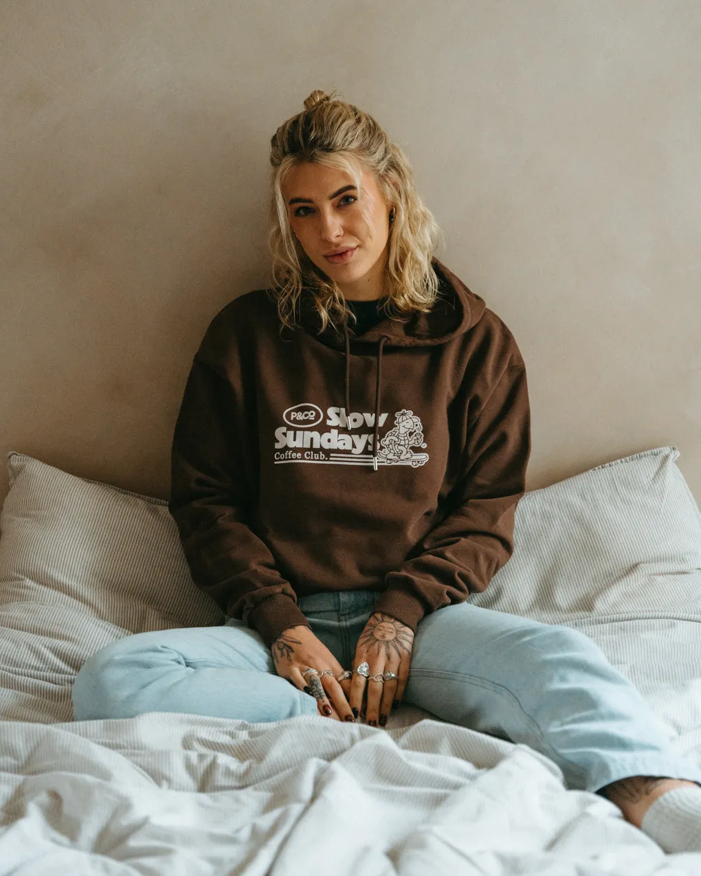 Slow Sundays Hoodie - Brown