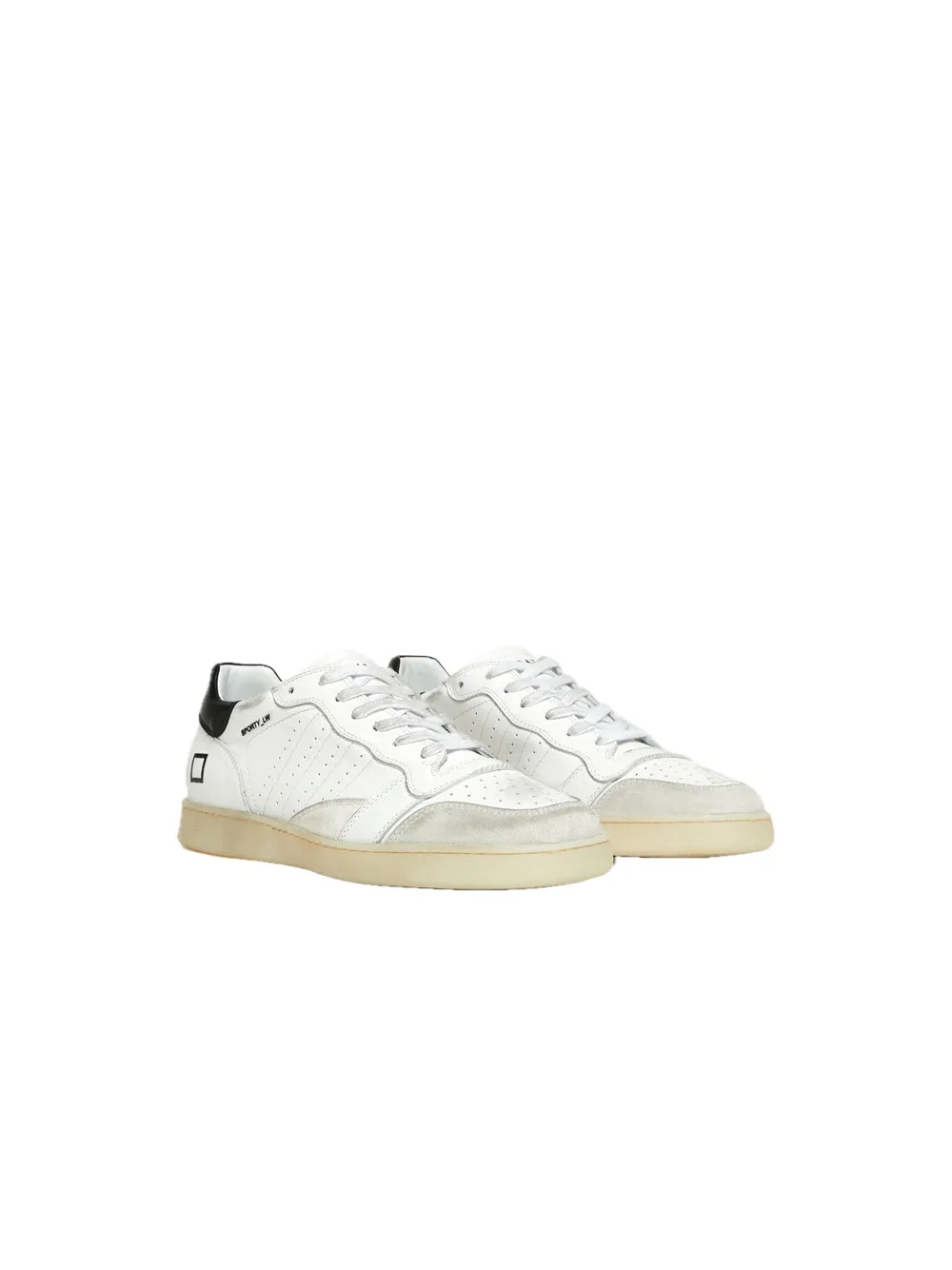 Sporty Low Leather - White Black