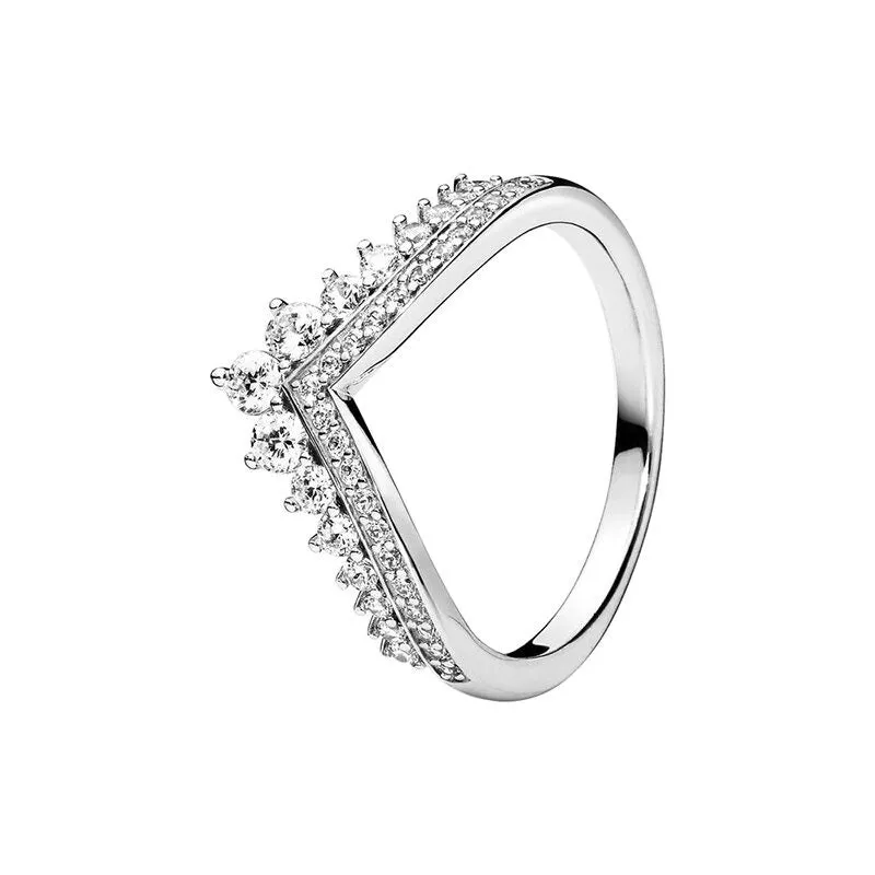 Sterling Silver Stylish Sparkling Ring For Women