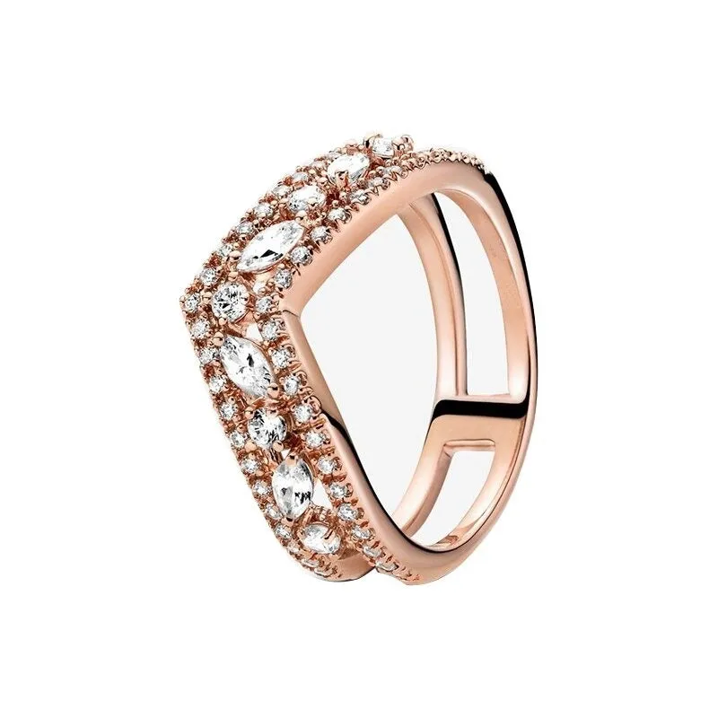 Sterling Silver Stylish Sparkling Ring For Women