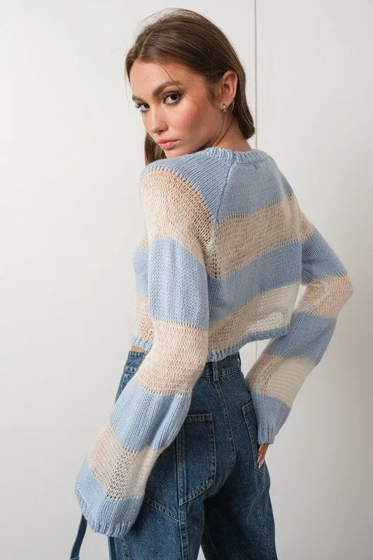 Striped Knit Sweater