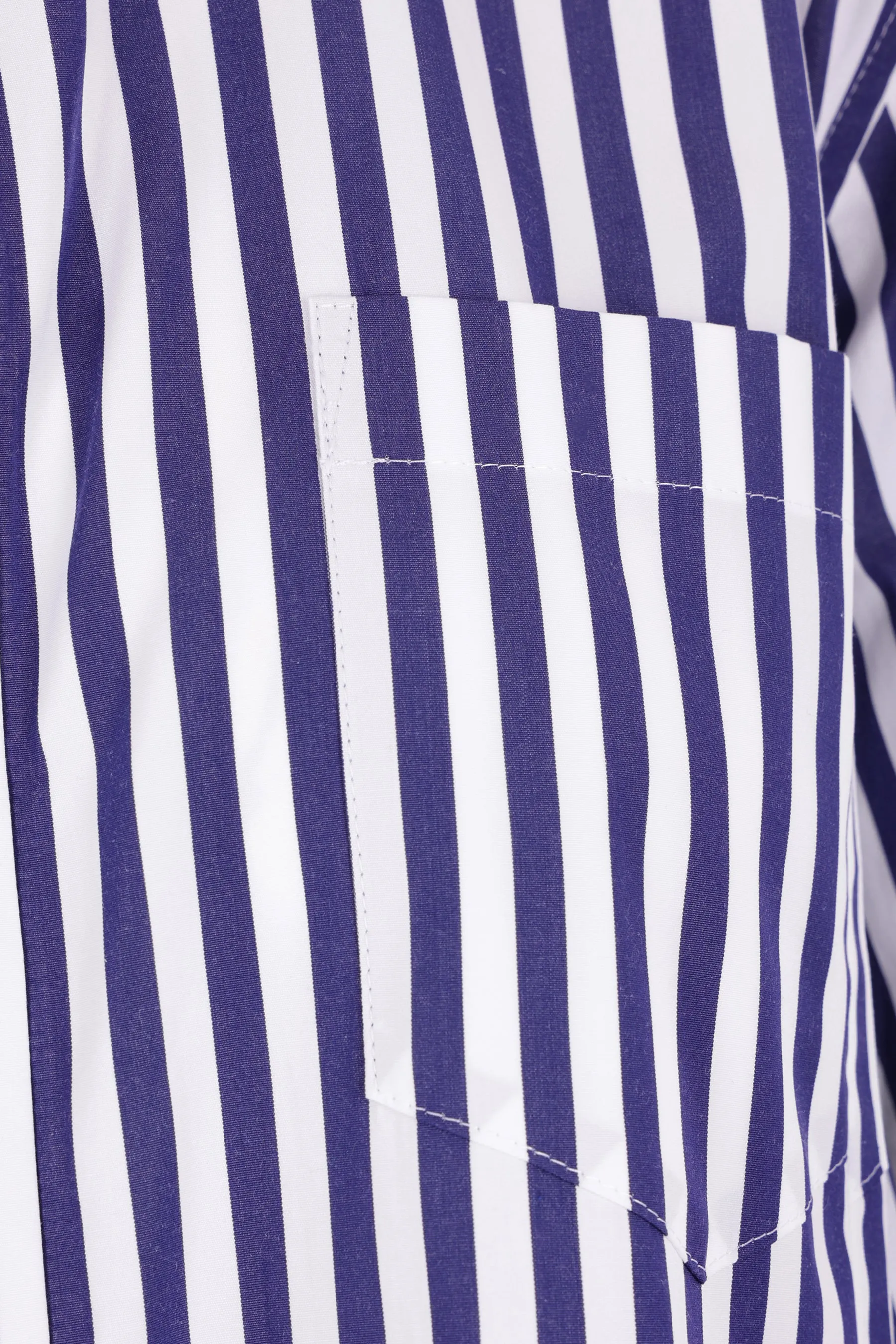 striped poplin shirt