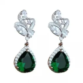 Stylish Gorgeous Emerald Earrings