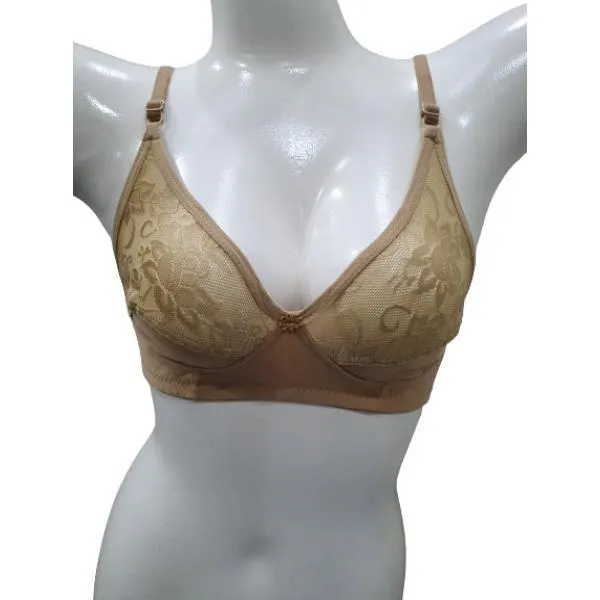 Stylish Lace Embroidery Bra For Women