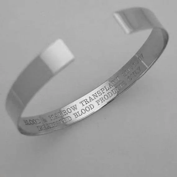 Stylish Medical Alert Bracelet - Custom Allergy Cuff Bracelet